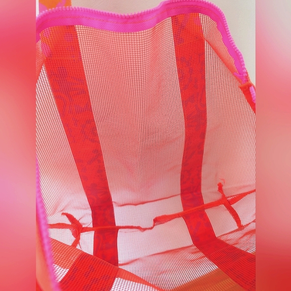 Amika : Large Mesh Summer Beach Bag Tote - Picture 6 of 6